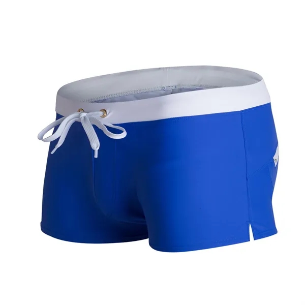 Mens Swimwear Short With Zipper Pocket - Mens Swimwear Short With Zipper Pocket - Image 10 of 15