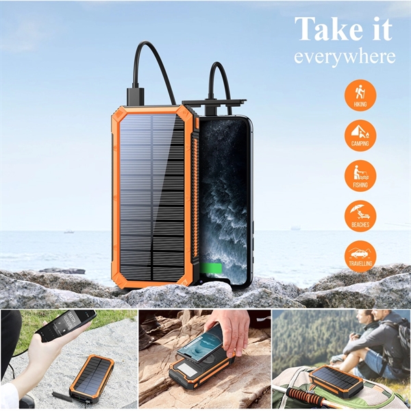 High Capacity Portable Solar Power Bank - High Capacity Portable Solar Power Bank - Image 2 of 4