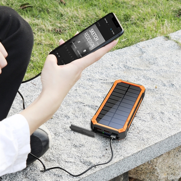 High Capacity Portable Solar Power Bank - High Capacity Portable Solar Power Bank - Image 3 of 4