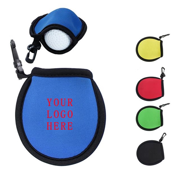 3.8'' Inch Neoprene Material Golf Ball Cleaner Pouch W/Clip - 3.8'' Inch Neoprene Material Golf Ball Cleaner Pouch W/Clip - Image 0 of 1