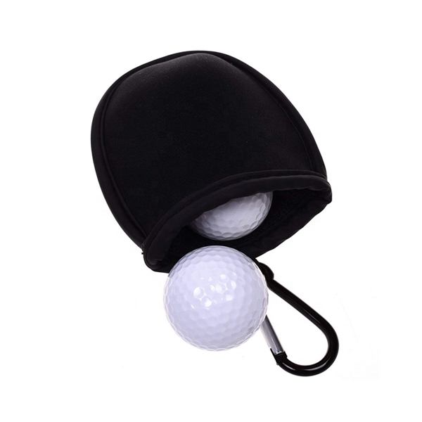 3.8'' Inch Neoprene Material Golf Ball Cleaner Pouch W/Clip - 3.8'' Inch Neoprene Material Golf Ball Cleaner Pouch W/Clip - Image 1 of 1