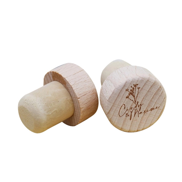 Natural Wood Wine Stopper Cork - Natural Wood Wine Stopper Cork - Image 0 of 1