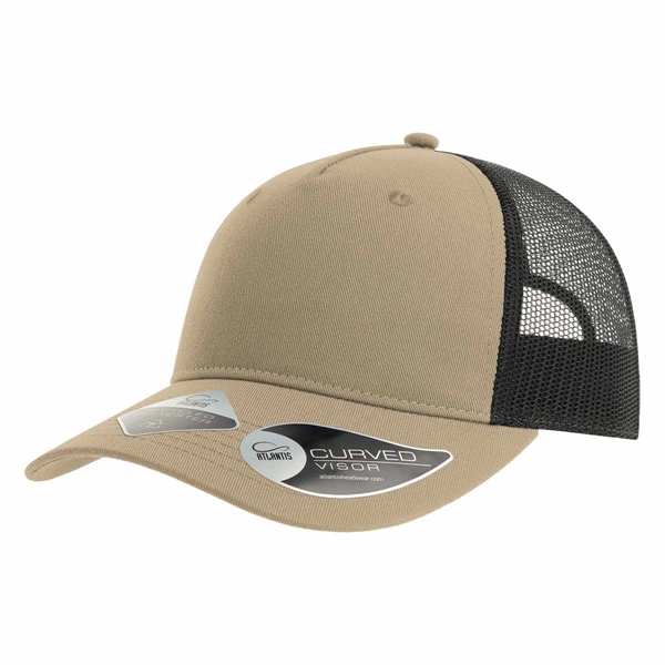 Atlantis Headwear Sustainable Five-Panel Trucker Cap - Atlantis Headwear Sustainable Five-Panel Trucker Cap - Image 2 of 6