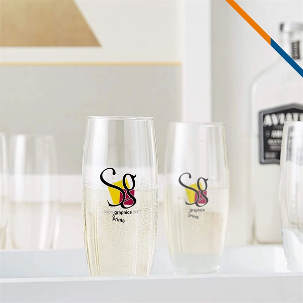 Nessa Stemless Champagne Flutes - Nessa Stemless Champagne Flutes - Image 1 of 9