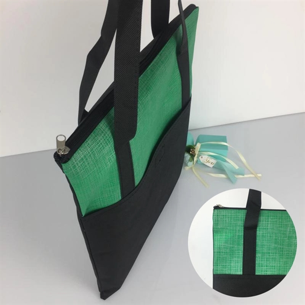Folding Zipper Non-woven Bag - Folding Zipper Non-woven Bag - Image 3 of 4