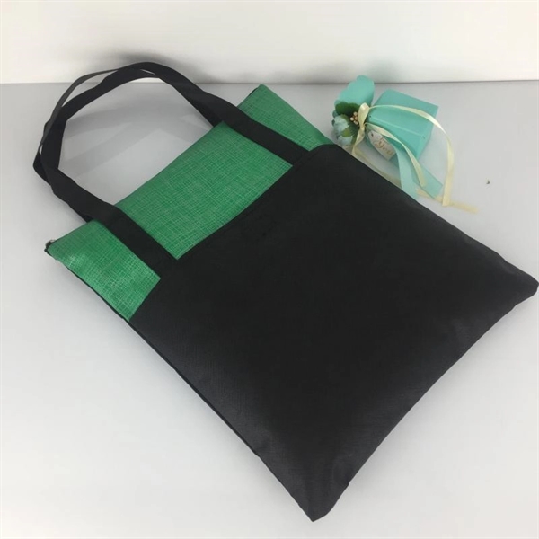 Folding Zipper Non-woven Bag - Folding Zipper Non-woven Bag - Image 4 of 4