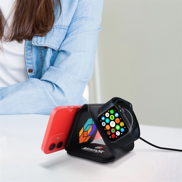 Chi-Charge Stack 3-in-1 Fast Charge Mat for Apple & Android - Chi-Charge Stack 3-in-1 Fast Charge Mat for Apple & Android - Image 3 of 32