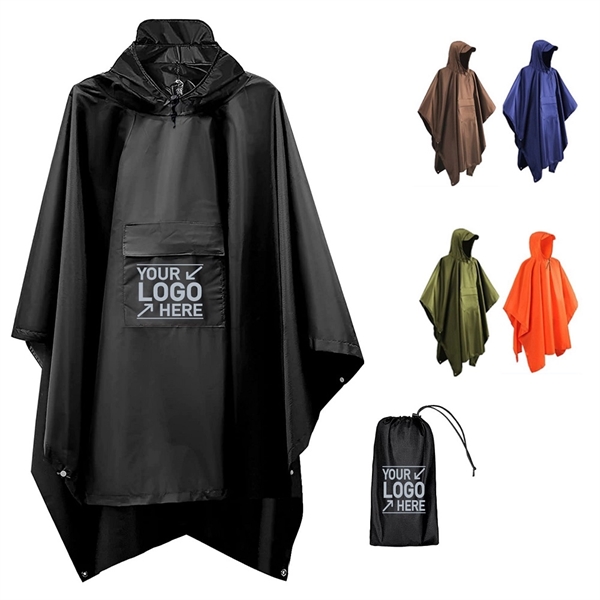 3 in 1 Hooded Rain Poncho - 3 in 1 Hooded Rain Poncho - Image 0 of 4