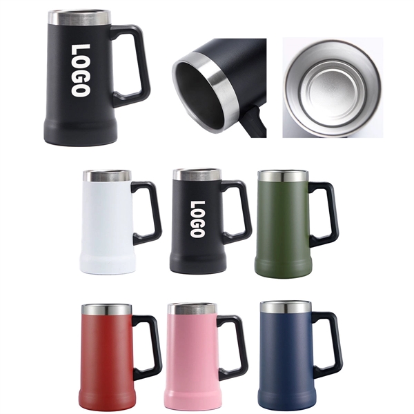 24 OZ Custom Stainless Steel Beer Mug