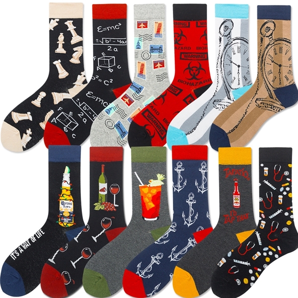 Jacquard weaved cotton socks - Jacquard weaved cotton socks - Image 1 of 2