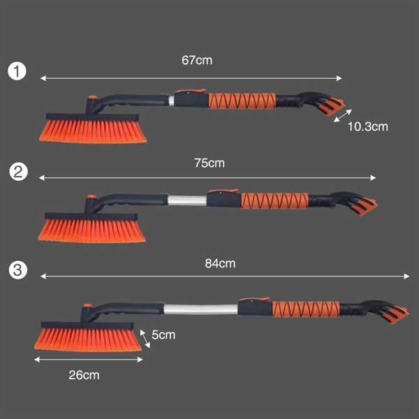 Car Snow Brush and Ice Scraper with Foam Grip - Car Snow Brush and Ice Scraper with Foam Grip - Image 1 of 6