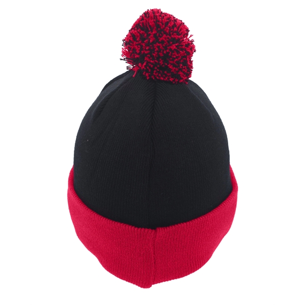 Pacific Headwear Knit Fold-Over Pom-Pom Beanie - Pacific Headwear Knit Fold-Over Pom-Pom Beanie - Image 37 of 130