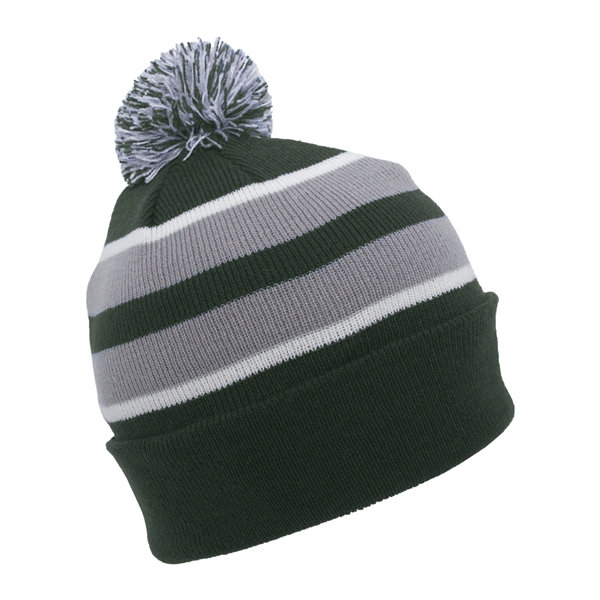 Pacific Headwear Knit Fold-Over Pom-Pom Beanie - Pacific Headwear Knit Fold-Over Pom-Pom Beanie - Image 39 of 130