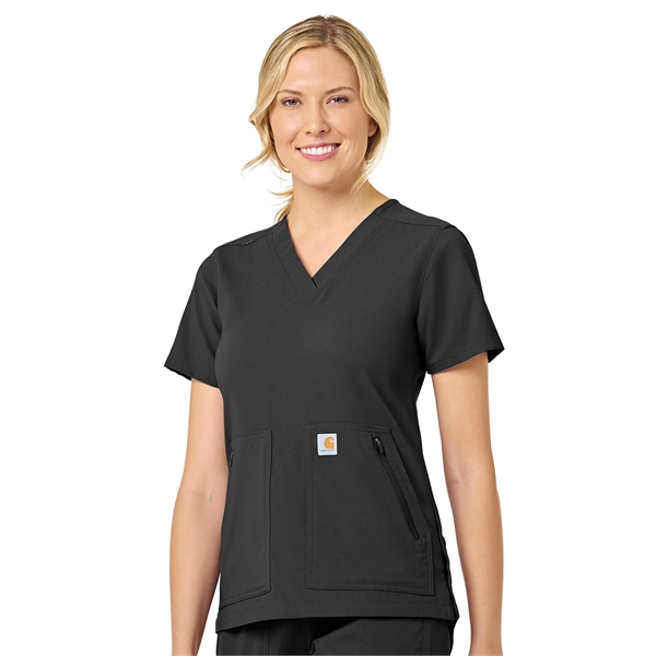 Carhartt Rugged Flex Women's Modern Fit 4-Pocket V-Neck Top - Carhartt Rugged Flex Women's Modern Fit 4-Pocket V-Neck Top - Image 1 of 9