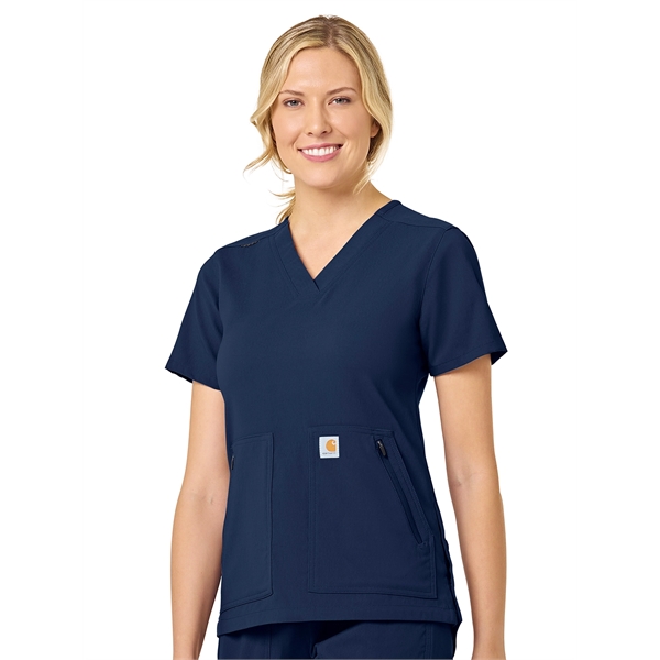 Carhartt Rugged Flex Women's Modern Fit 4-Pocket V-Neck Top - Carhartt Rugged Flex Women's Modern Fit 4-Pocket V-Neck Top - Image 5 of 9