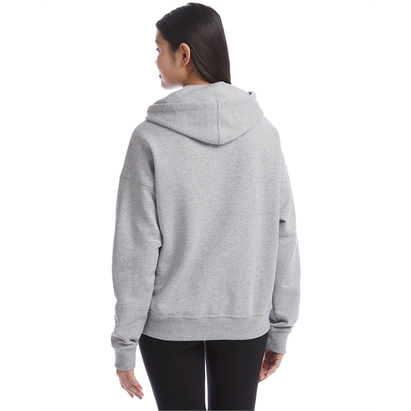 Champion Ladies' PowerBlend Relaxed Hooded Sweatshirt - Champion Ladies' PowerBlend Relaxed Hooded Sweatshirt - Image 8 of 29