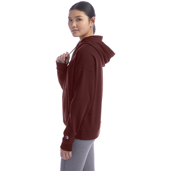 Champion Ladies' PowerBlend Relaxed Hooded Sweatshirt - Champion Ladies' PowerBlend Relaxed Hooded Sweatshirt - Image 11 of 29