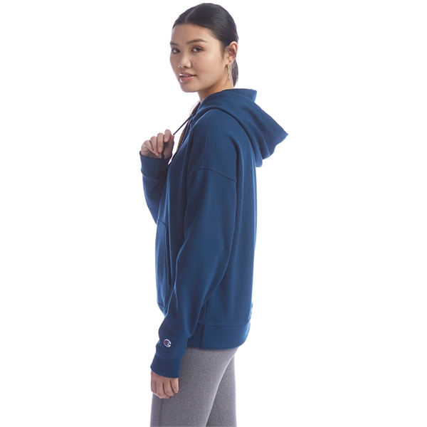 Champion Ladies' PowerBlend Relaxed Hooded Sweatshirt - Champion Ladies' PowerBlend Relaxed Hooded Sweatshirt - Image 14 of 29