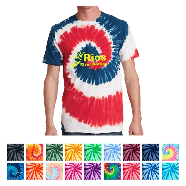 Port & Company® Tie-Dye Tee - Port & Company® Tie-Dye Tee - Image 1 of 16