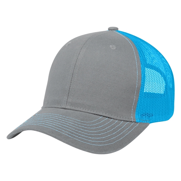 Cotton Twill Mesh Back Cap - Cotton Twill Mesh Back Cap - Image 8 of 45