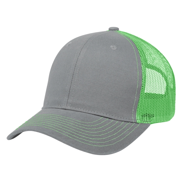 Cotton Twill Mesh Back Cap - Cotton Twill Mesh Back Cap - Image 10 of 45