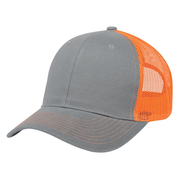 Cotton Twill Mesh Back Cap - Cotton Twill Mesh Back Cap - Image 14 of 45