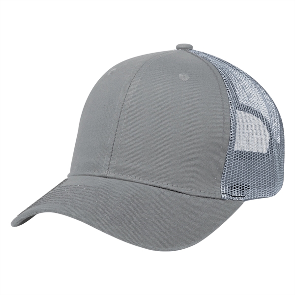 Cotton Twill Mesh Back Cap - Cotton Twill Mesh Back Cap - Image 39 of 45