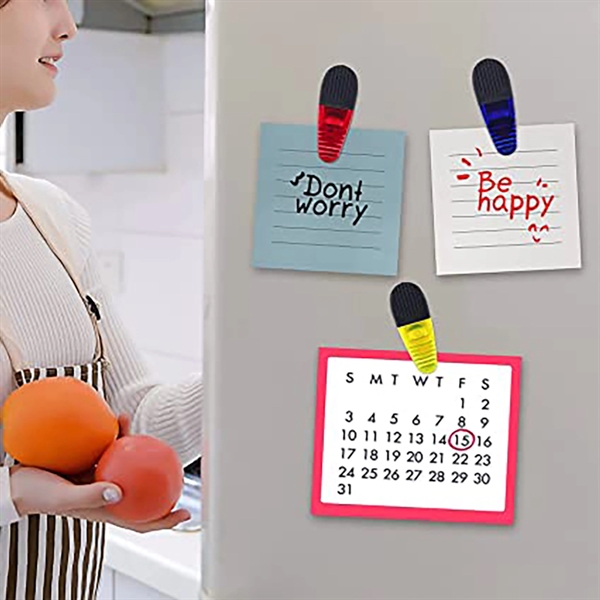 Plastic Refrigerator Magnet Clips - Plastic Refrigerator Magnet Clips - Image 4 of 4