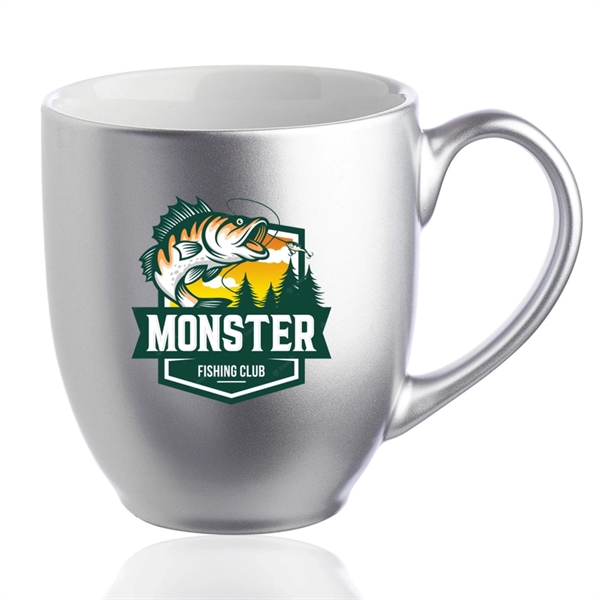 16oz. Metallic Color Bistro Coffee Mugs - 16oz. Metallic Color Bistro Coffee Mugs - Image 1 of 5