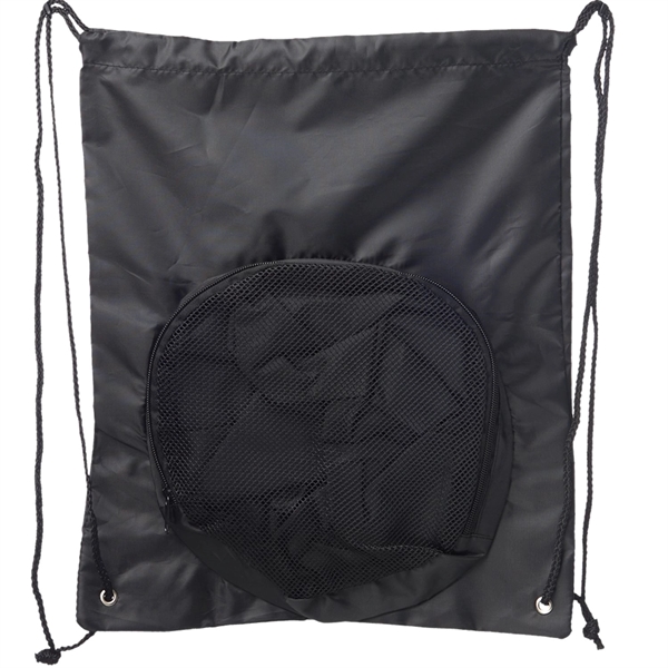 Sport Packs Ball Carrier Drawstring Backpack (14.17"x16.9") - Sport Packs Ball Carrier Drawstring Backpack (14.17"x16.9") - Image 9 of 9