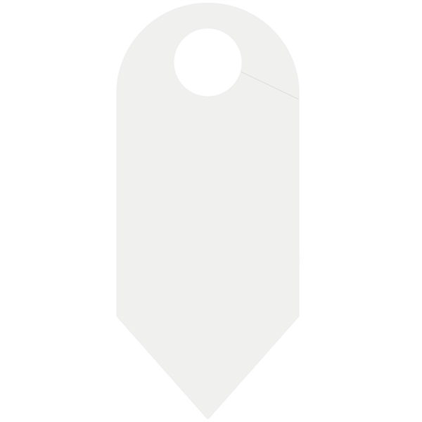 Hang Tag Cardstock 24pt - Stock Shape - White - Hang Tag Cardstock 24pt - Stock Shape - White - Image 9 of 15