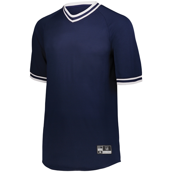 Retro V-Neck Baseball Jersey - Retro V-Neck Baseball Jersey - Image 3 of 20