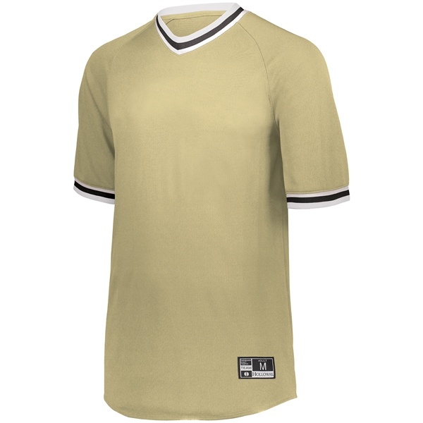Retro V-Neck Baseball Jersey - Retro V-Neck Baseball Jersey - Image 10 of 20