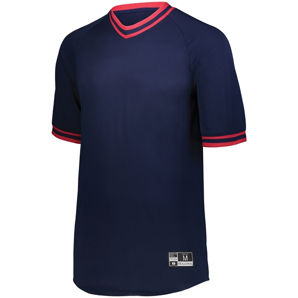Retro V-Neck Baseball Jersey - Retro V-Neck Baseball Jersey - Image 13 of 20