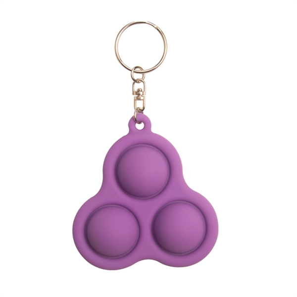 Stress Relief Bubbles Fidget Toys Silicone Keychain - Stress Relief Bubbles Fidget Toys Silicone Keychain - Image 4 of 8