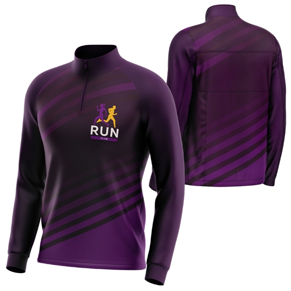 Unisex 150 GSM Interlock Performance Zipper Sweatshirt - Unisex 150 GSM Interlock Performance Zipper Sweatshirt - Image 1 of 2