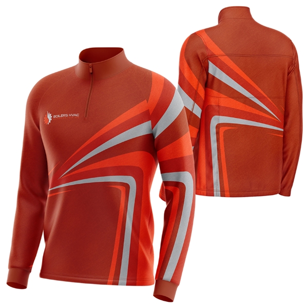 Unisex 150 GSM Interlock Performance Zipper Sweatshirt - Unisex 150 GSM Interlock Performance Zipper Sweatshirt - Image 0 of 2