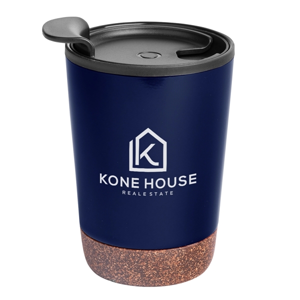 10Oz. Stainless Steel Zoe Tumbler With Cork Base - 10Oz. Stainless Steel Zoe Tumbler With Cork Base - Image 11 of 12