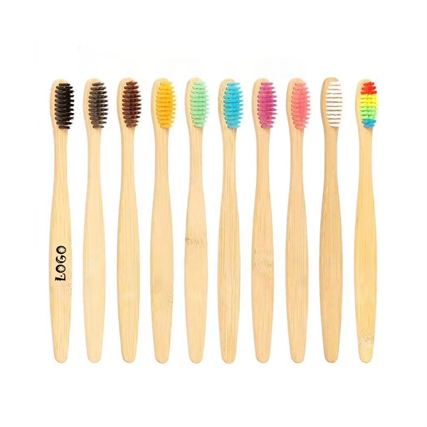 Eco-Friendly Natural Bamboo Toothbrush - Eco-Friendly Natural Bamboo Toothbrush - Image 0 of 8