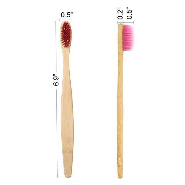 Eco-Friendly Natural Bamboo Toothbrush - Eco-Friendly Natural Bamboo Toothbrush - Image 1 of 8