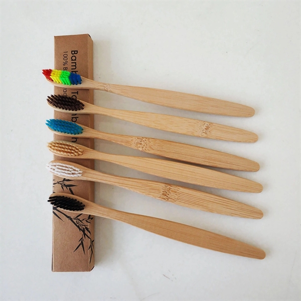 Eco-Friendly Natural Bamboo Toothbrush - Eco-Friendly Natural Bamboo Toothbrush - Image 7 of 8