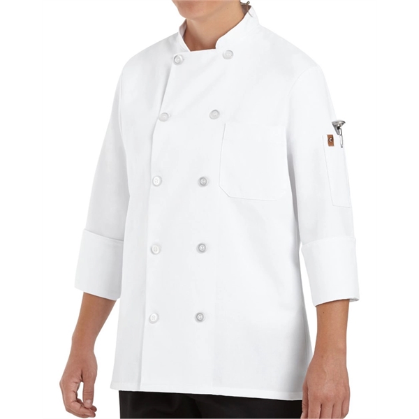 Chef Designs Women's Ten Button Chef Coat - Chef Designs Women's Ten Button Chef Coat - Image 0 of 3