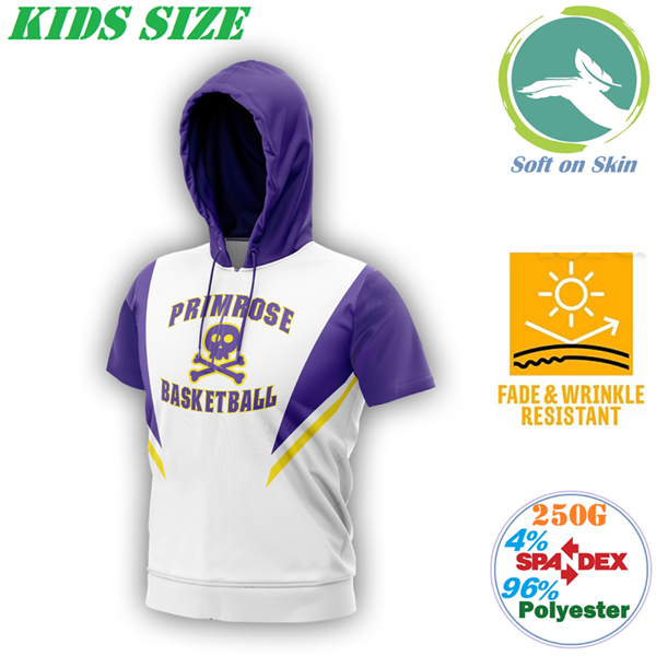 Youth 250 GSM Fleece Kids Short Sleeve Pullover Hoodies - Youth 250 GSM Fleece Kids Short Sleeve Pullover Hoodies - Image 0 of 0