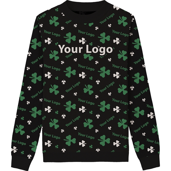 Custom Cotton Blend St. Patrick's Day Sweater - Custom Cotton Blend St. Patrick's Day Sweater - Image 5 of 11