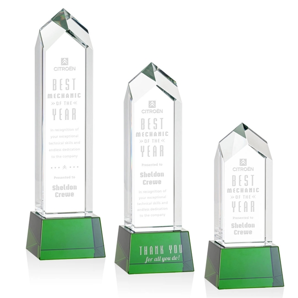 Clarington Award on Base - Green