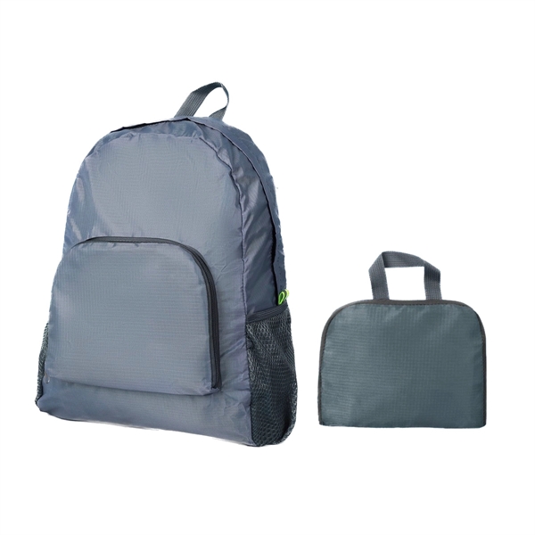 Custom Ripstop Foldable Backpack - Custom Ripstop Foldable Backpack - Image 5 of 7