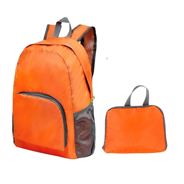 Custom Ripstop Foldable Backpack - Custom Ripstop Foldable Backpack - Image 6 of 7