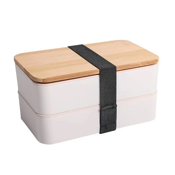 Bamboo Lid Double Bento Box Set - Bamboo Lid Double Bento Box Set - Image 8 of 8