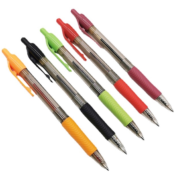 Plastic Pen With Rubber Grip - Plastic Pen With Rubber Grip - Image 1 of 3