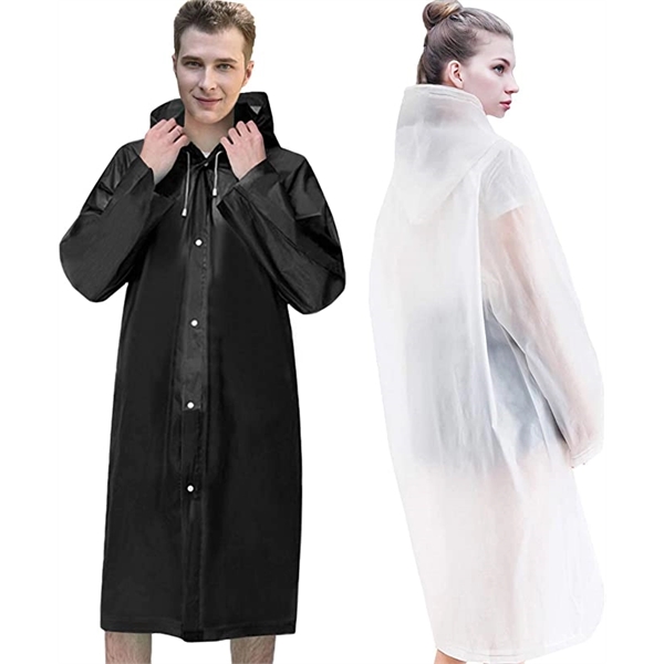 Reusable Raincoat with Hoods and Sleeves - Reusable Raincoat with Hoods and Sleeves - Image 1 of 6